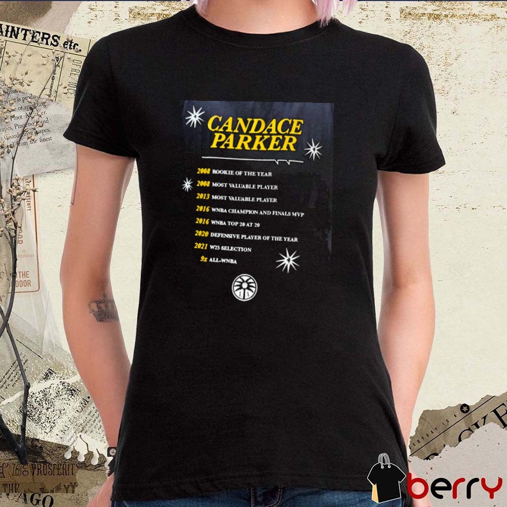 Candace Parker 2020 Defensive Player Of The Year 2021 W25 Selection And 9x All-WNBA t-shirt
