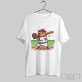 Official Capybara Baseball Player A Cute Capybara Playing A Baseball Game