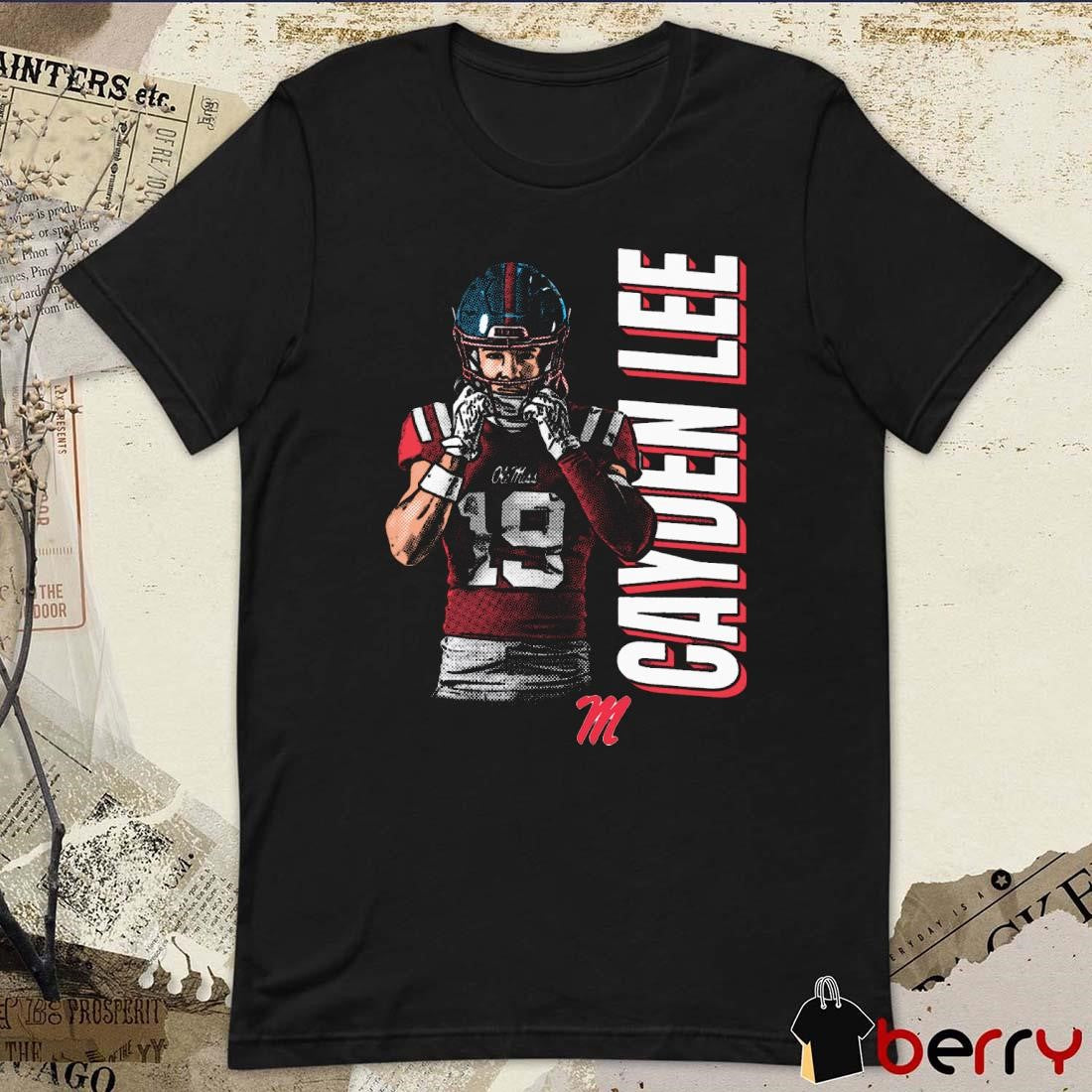 Cayden Lee #19 Ole Miss Rebels Football Graphic t-shirt