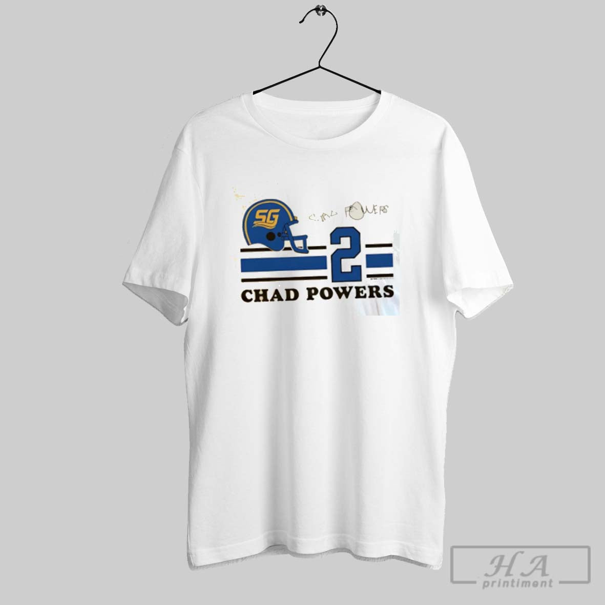 Official Chad Powers No 2 Sg Football Helmets