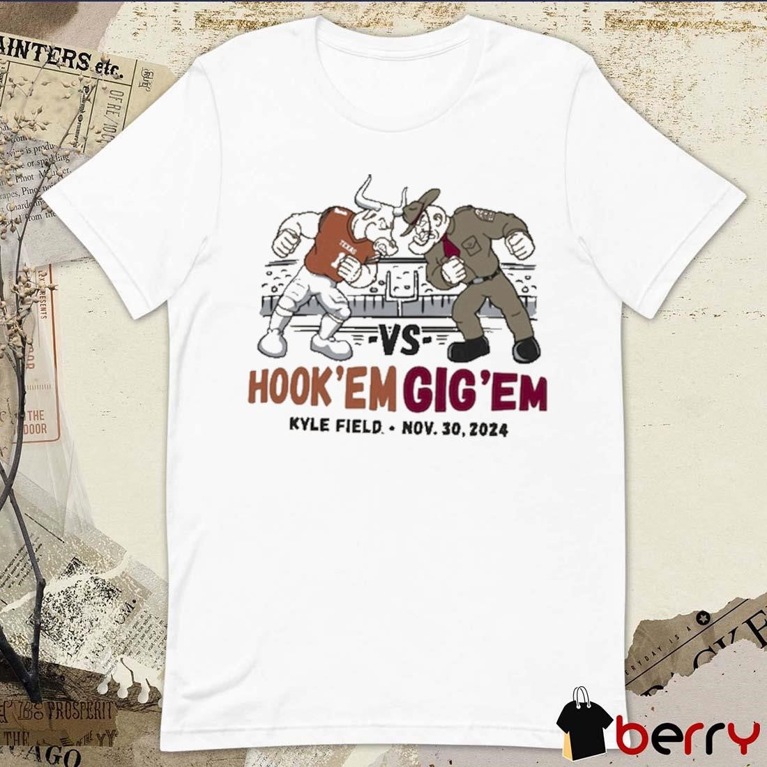 Champion Texas A&M Aggies vs. Texas Longhorns 2024 Lone Star Showdown Matchup NCAA Kyle Field Nov 30 t-shirt