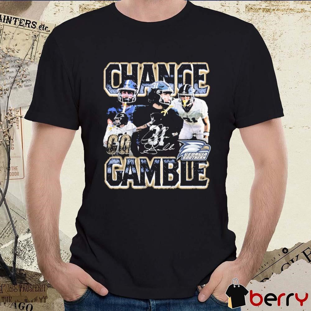 Chance Gamble Georgia Southern Eagles 90s Graphic Signature t-shirt