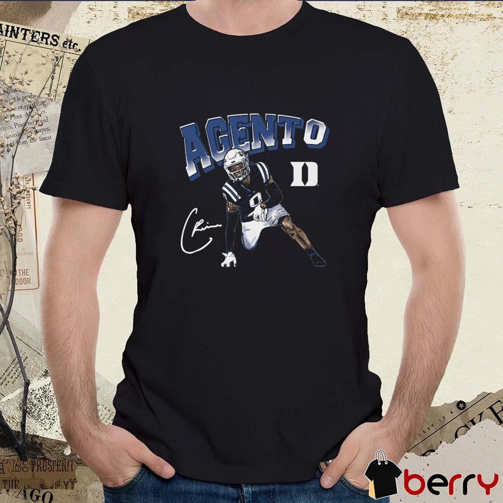Chandler Rivers Duke Blue Devils Agent 0 Signature Graphic t-shirt