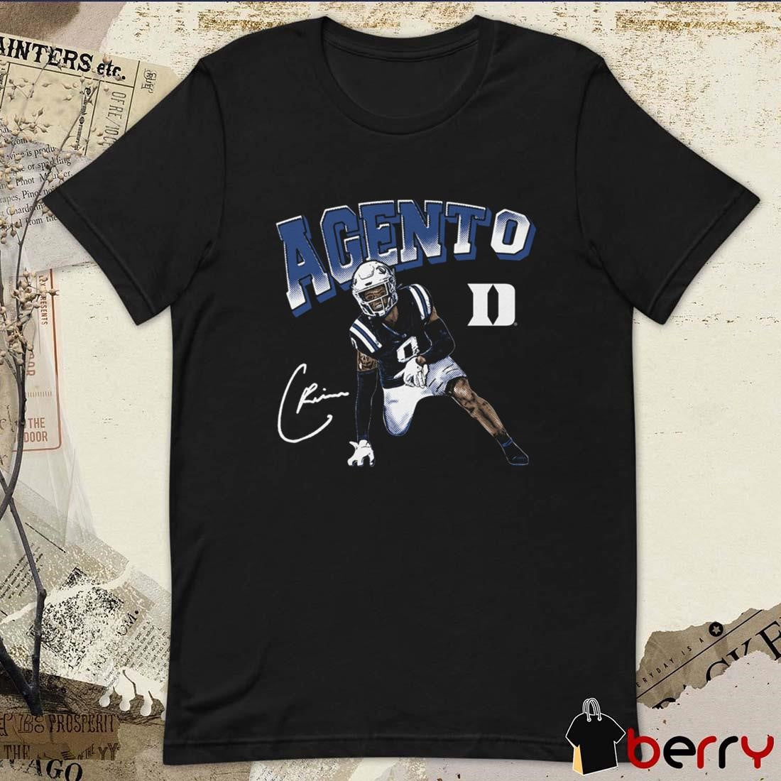 Chandler Rivers Duke Blue Devils Agent 0 Signature Graphic t-shirt