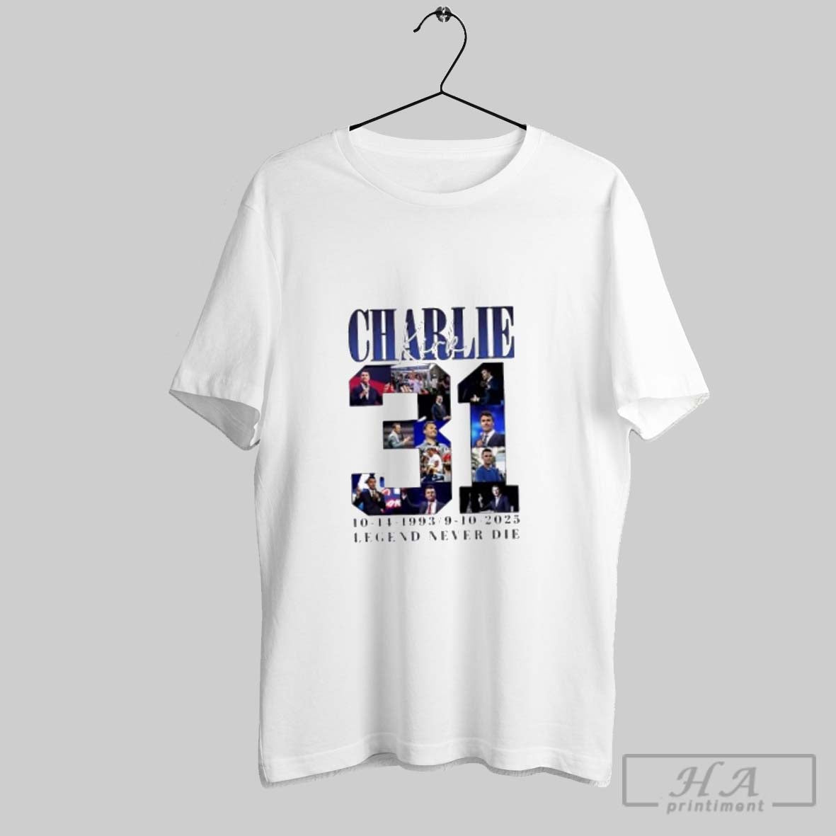 Official Charlie Kirk 31 Years 1993 2025 Legend Never Die