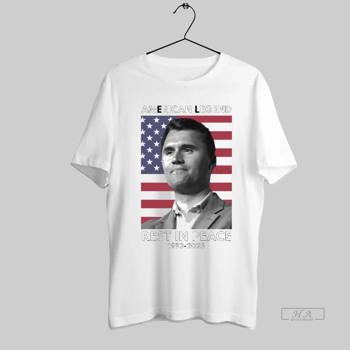 Official Charlie Kirk American Legend Rest In Peace 1993 2025 American Flag