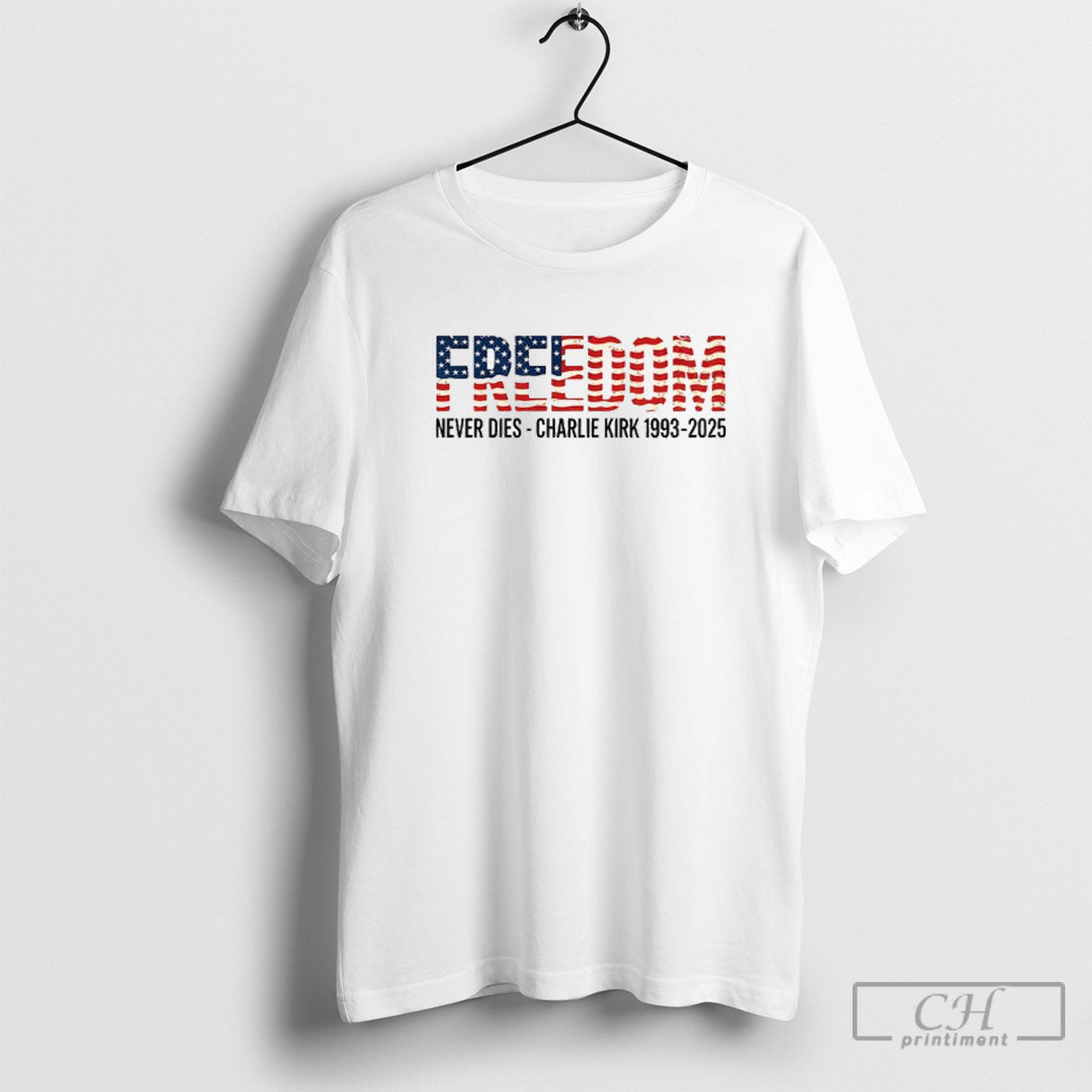 Official Charlie Kirk Freedom Never Dies 1993 2025 Maga Memorial Shirt