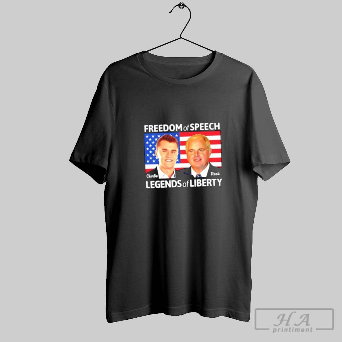 Official Charlie Kirk Rush Limbaugh Freedom Of Speech Legends Of Liberty