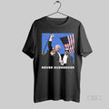 Official Charlie Kirk Wearing Never Surrender Trump Fighting Mugshot American Flag