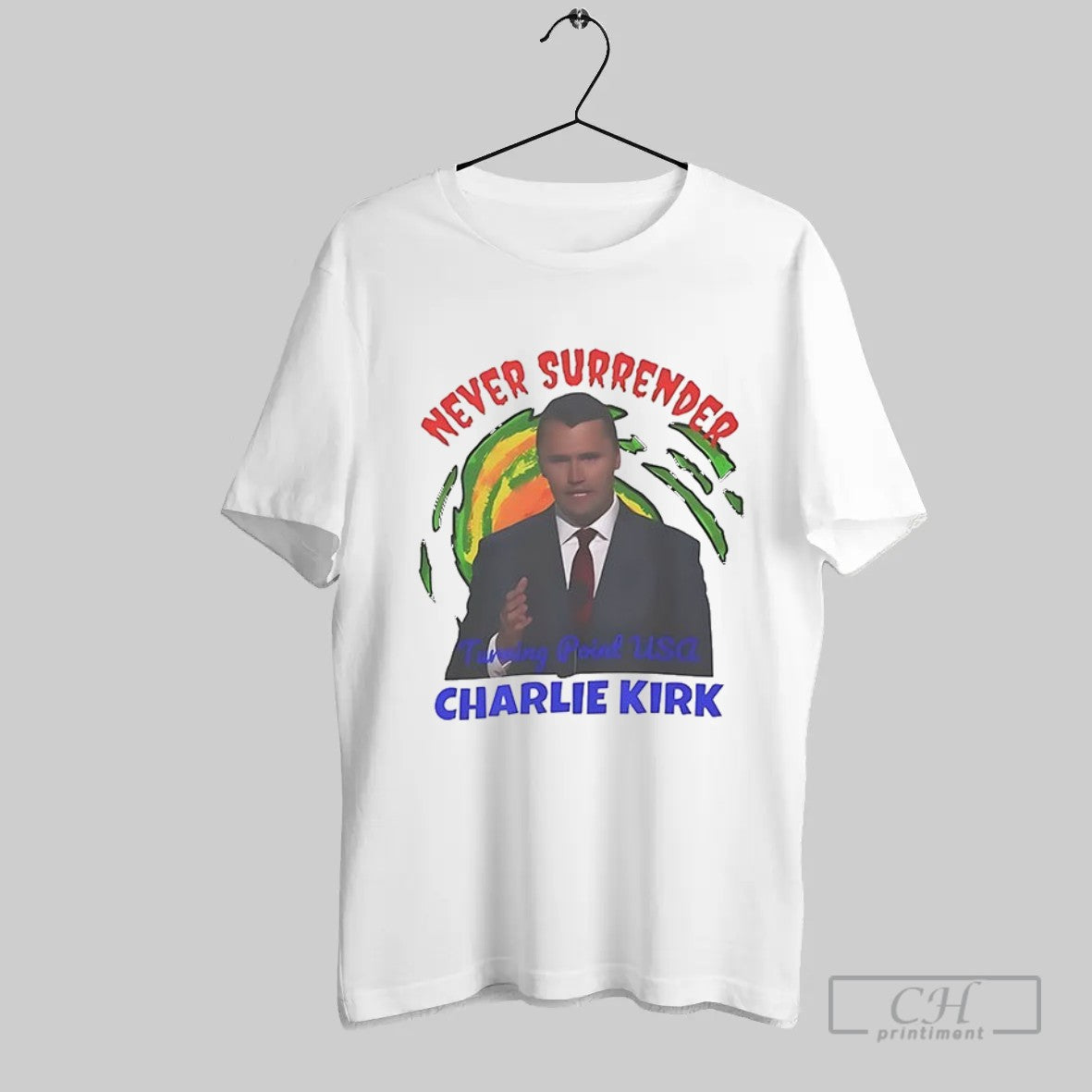 Official Charlie Kirk Never Surrender T Shirt