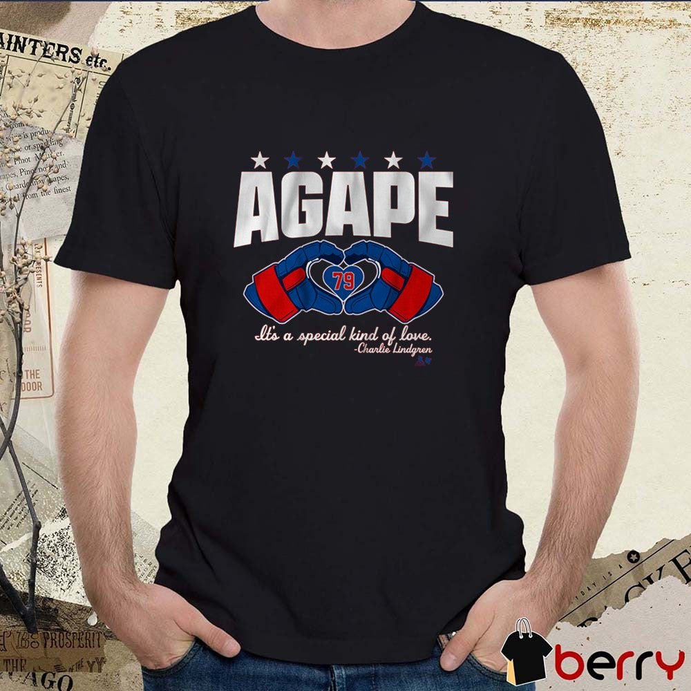 Charlie Lindgren Agape Love It’s A Special Kind Of Love Washington Capitals t-shirt