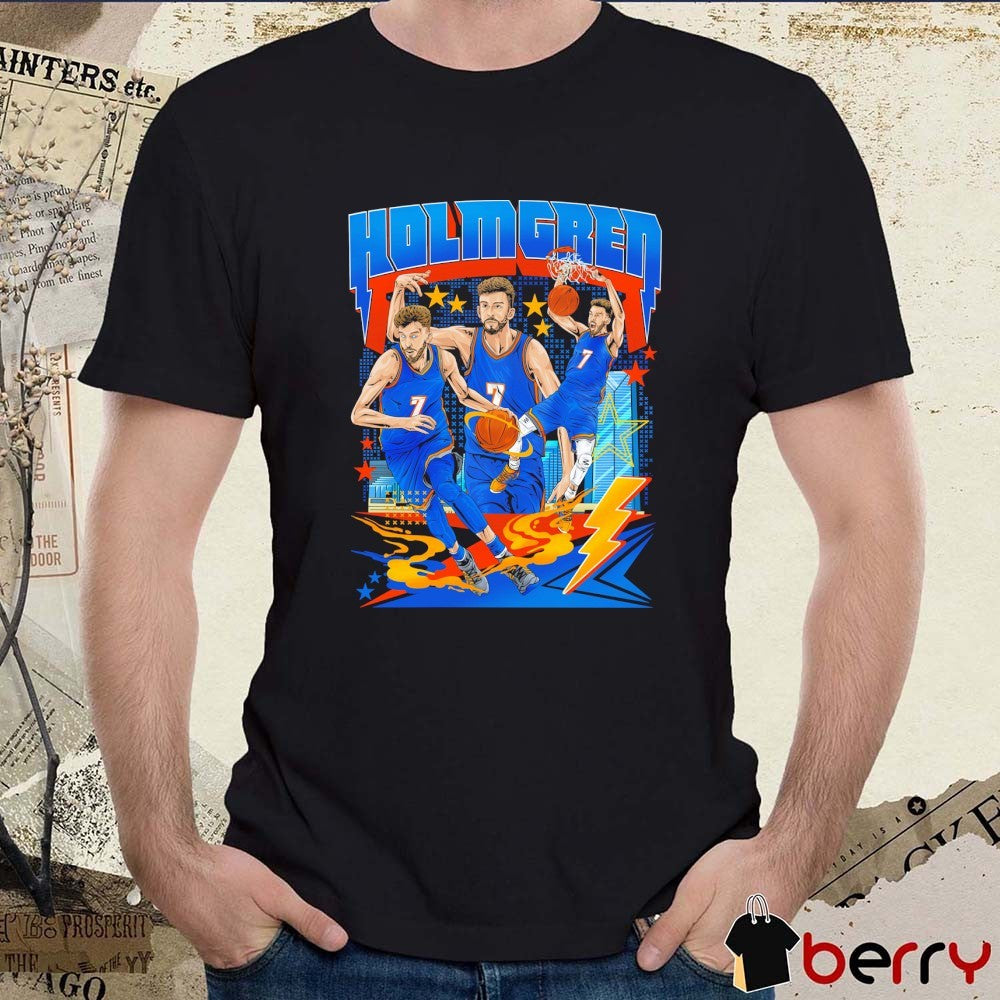 Chet Holmgren Oklahoma City Thunder Basketball Planet Euphoria Art t-shirt