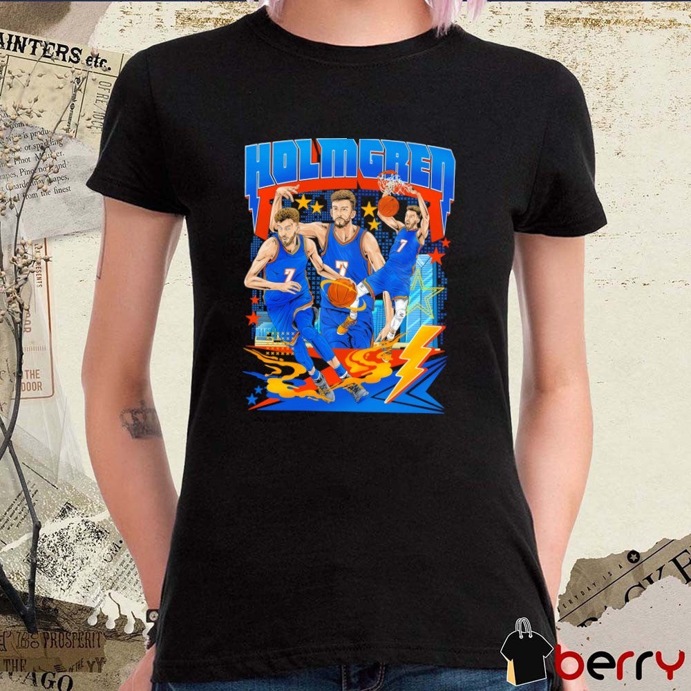Chet Holmgren Oklahoma City Thunder Basketball Planet Euphoria Art t-shirt