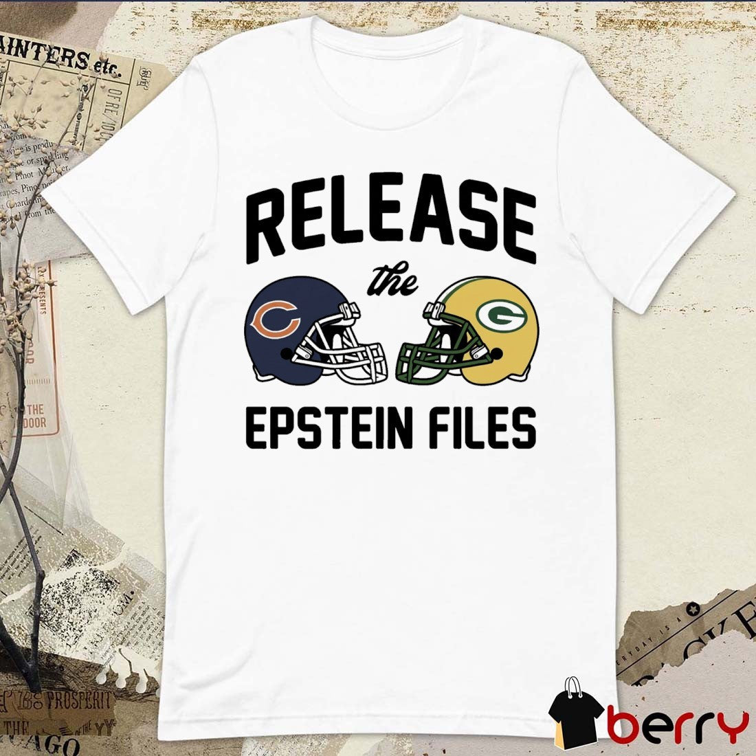 Chicago Bears and Green Bay Packers Release The Epstein Files t-shirt