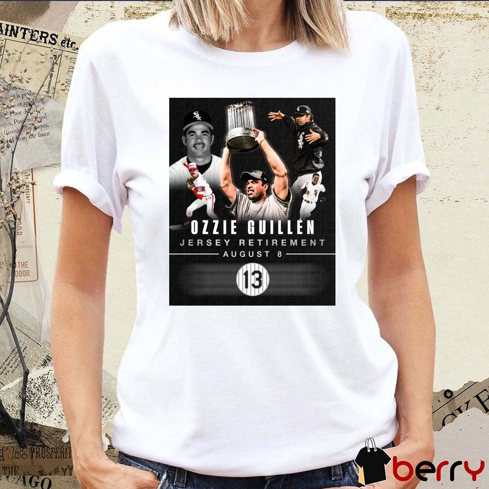 Chicago White Sox Ozzie Guillén Jersey Retirement August 8 2026 Poster t-shirt
