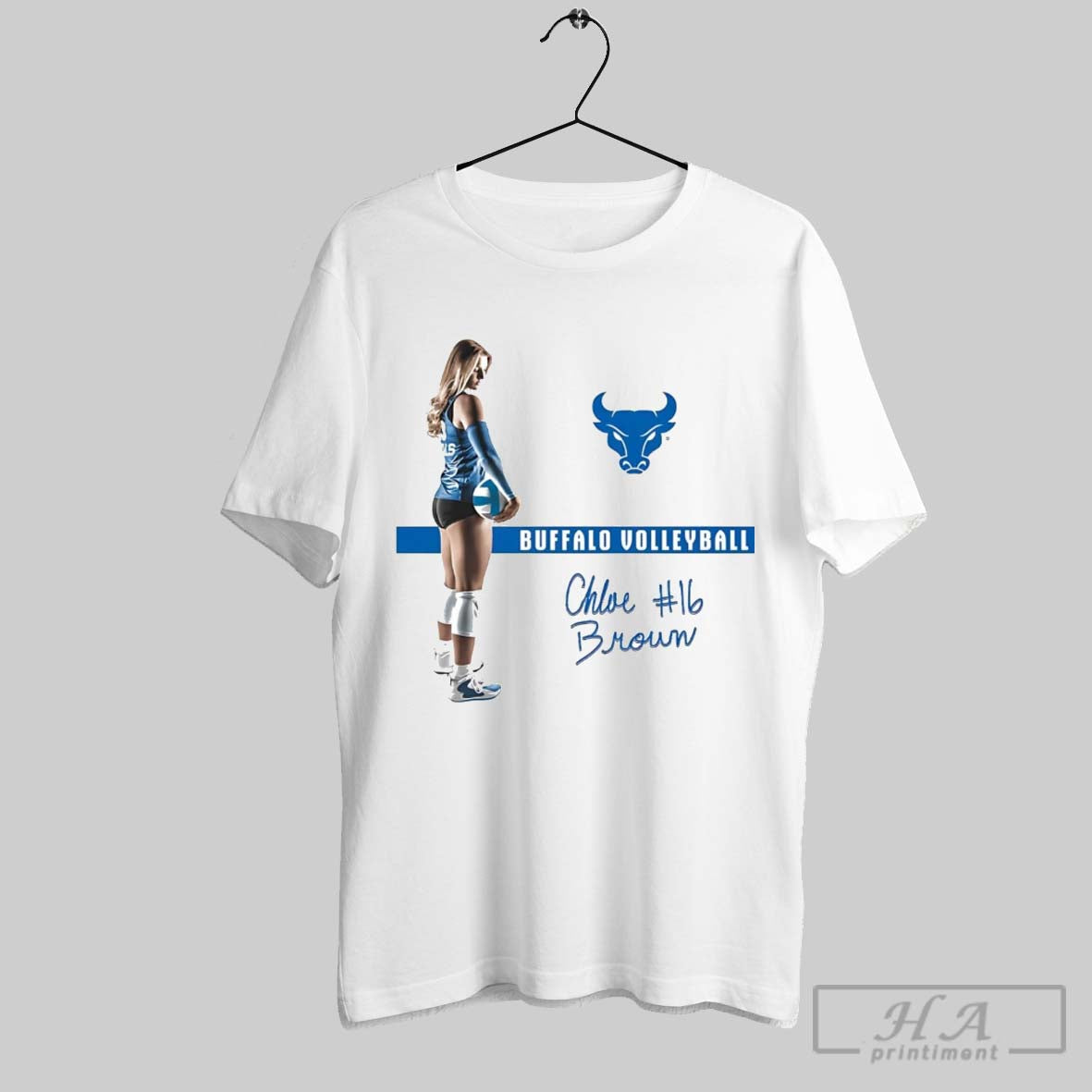 Official Chloe Brown Illustrated Buffalo Volleyball