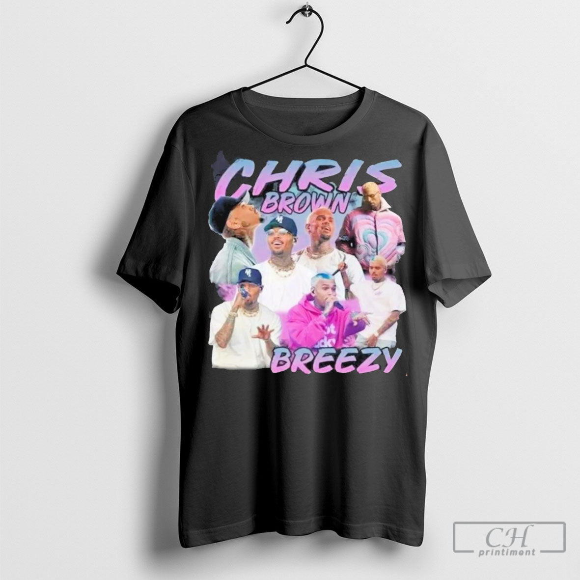 Official Chris Brown Breezy Bootleg Chris Brown Vintage T Shirt