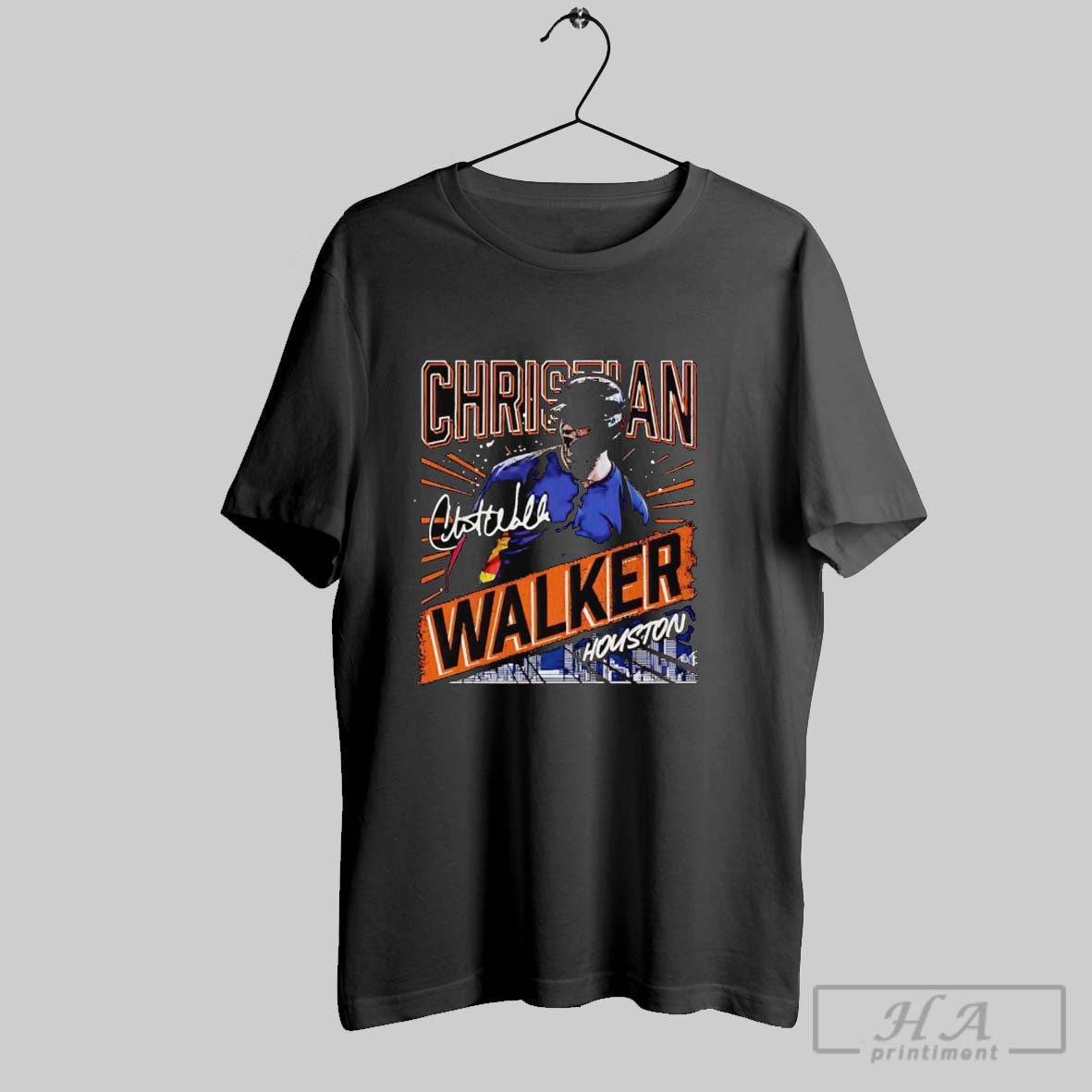 Official Christian Walker Screaming Signature Houston Astros