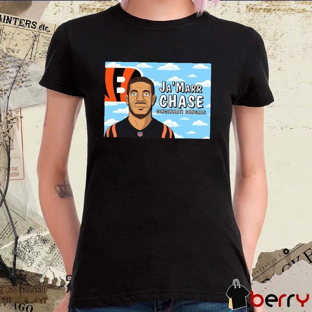 Cincinnati Bengals Ja’Marr Chase Simpsons Characters Funday Football December 9 Poster t-shirt