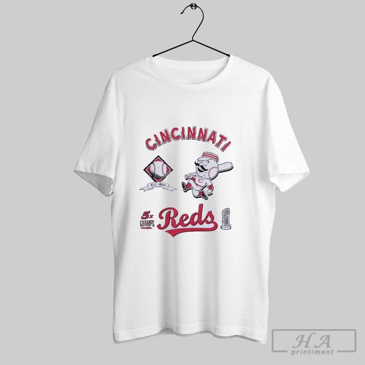 Official Cincinnati Reds Defined 5x Champions