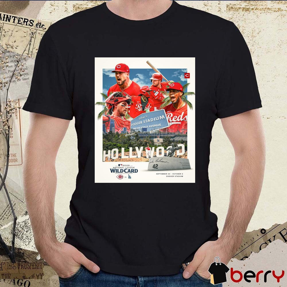 Cincinnati Reds Vs Los Angeles Dodgers 2025 National League Wild Card Series September 30 – October 2, 2025 Poster t-shirt