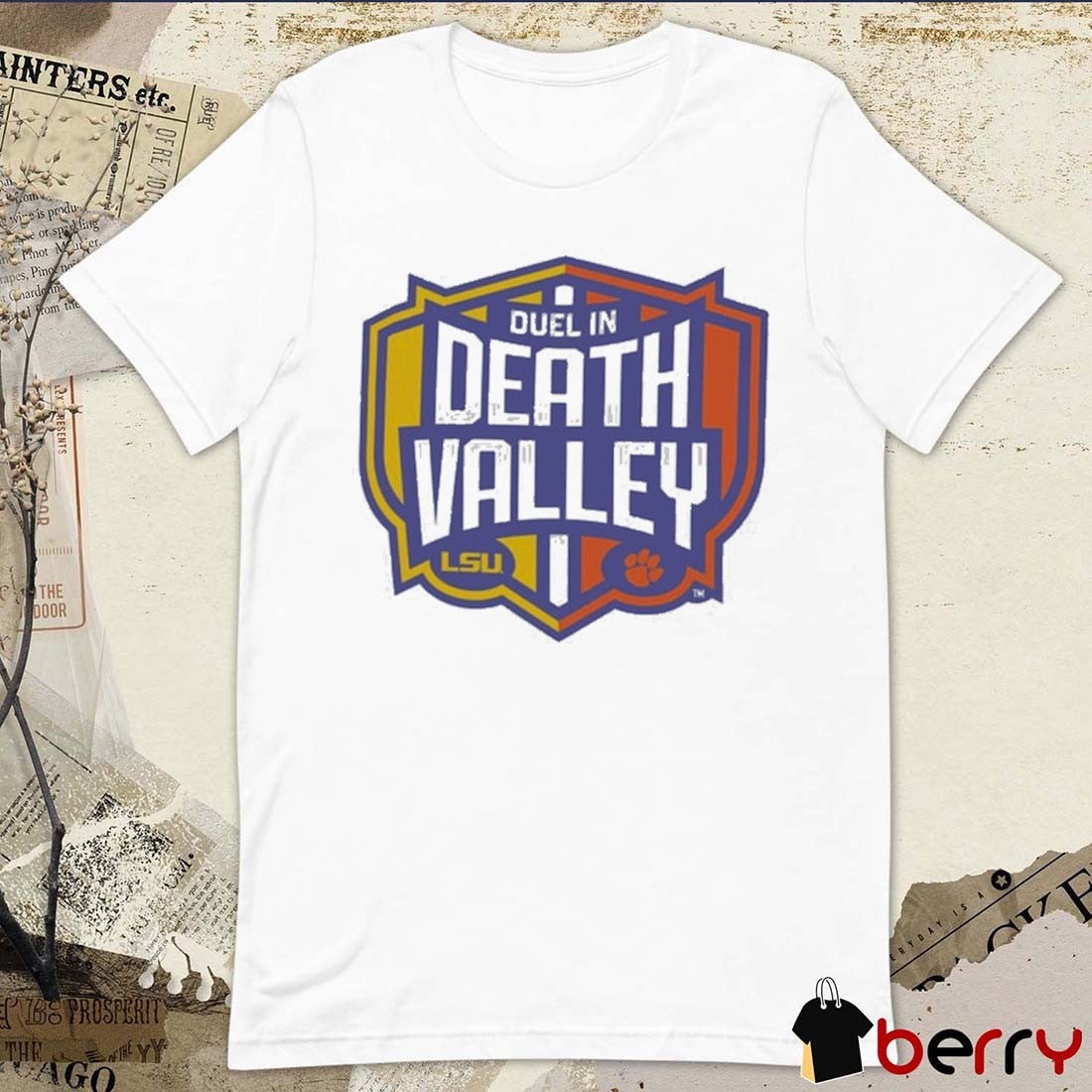 Clemson Tigers vs. LSU Tigers Football Duel In Death Valley NCAA 2025 t-shirt
