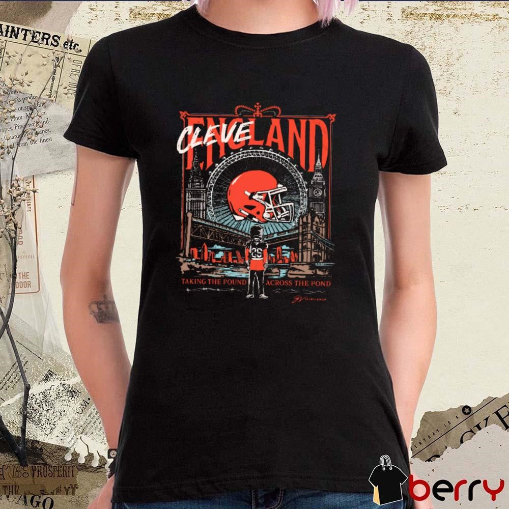 Cleveland Browns Football Taking The Pound Across The Pond Painting t-shirt