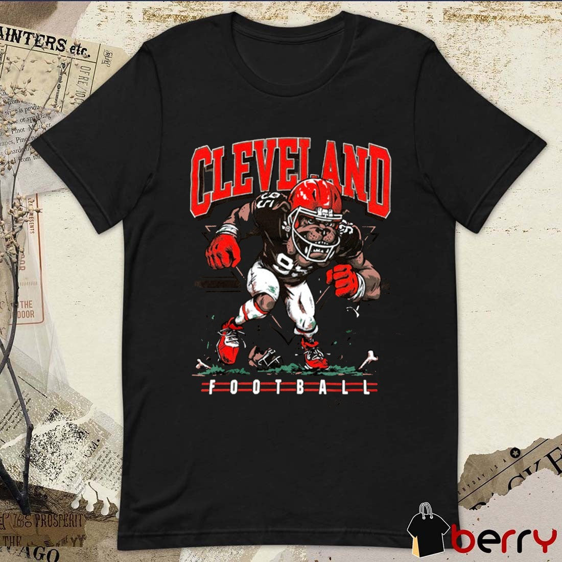 Cleveland Browns football Cleveland Dawg Mascot Vintage 2025 t-shirt