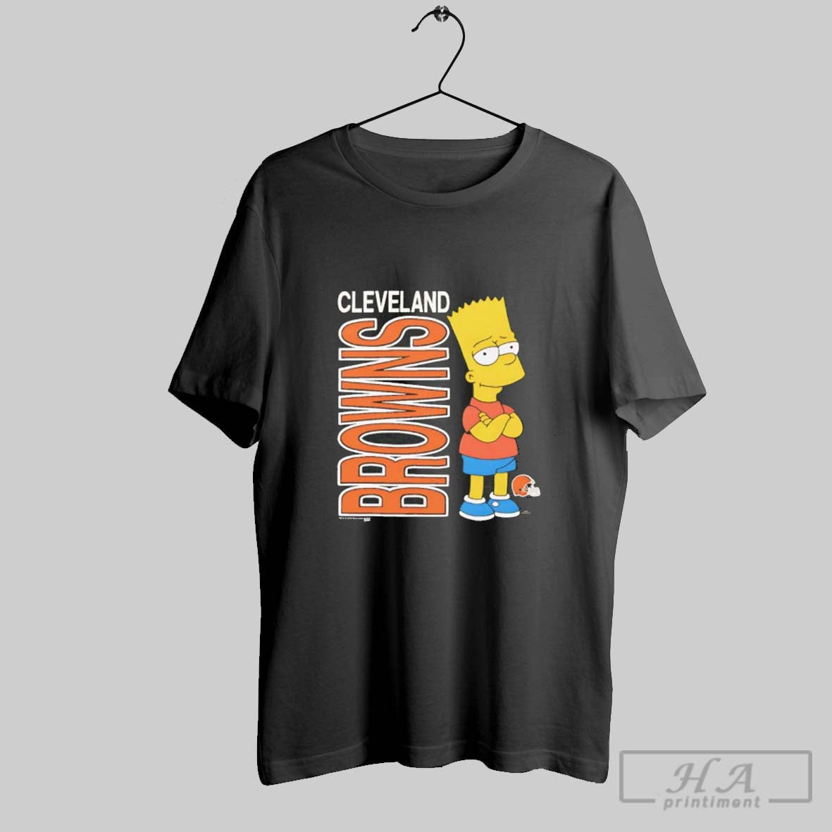 Official Cleveland Browns X The Simpsons Bart 2025 Cartoon