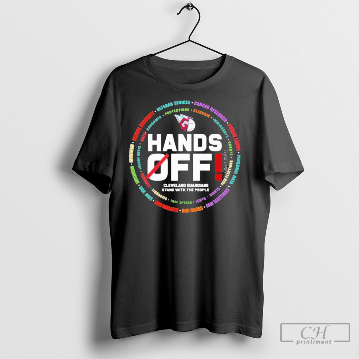 Official Cleveland Guardians Logo Hands Off Seattle Mariners Stand With The People Shirt Sweater Tee