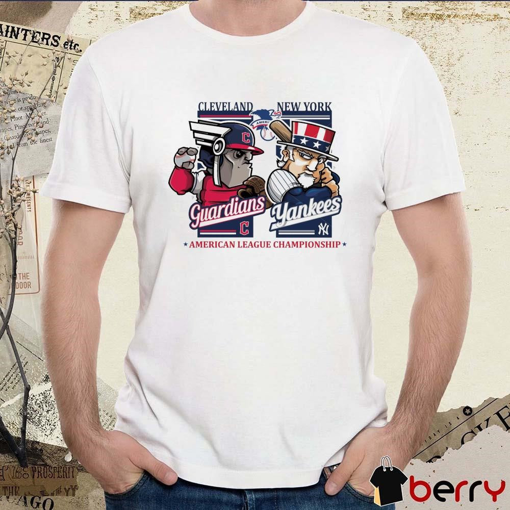 Cleveland Guardians Vs New York Yankees MLB American League Championship 2024 Mascot t-shirt