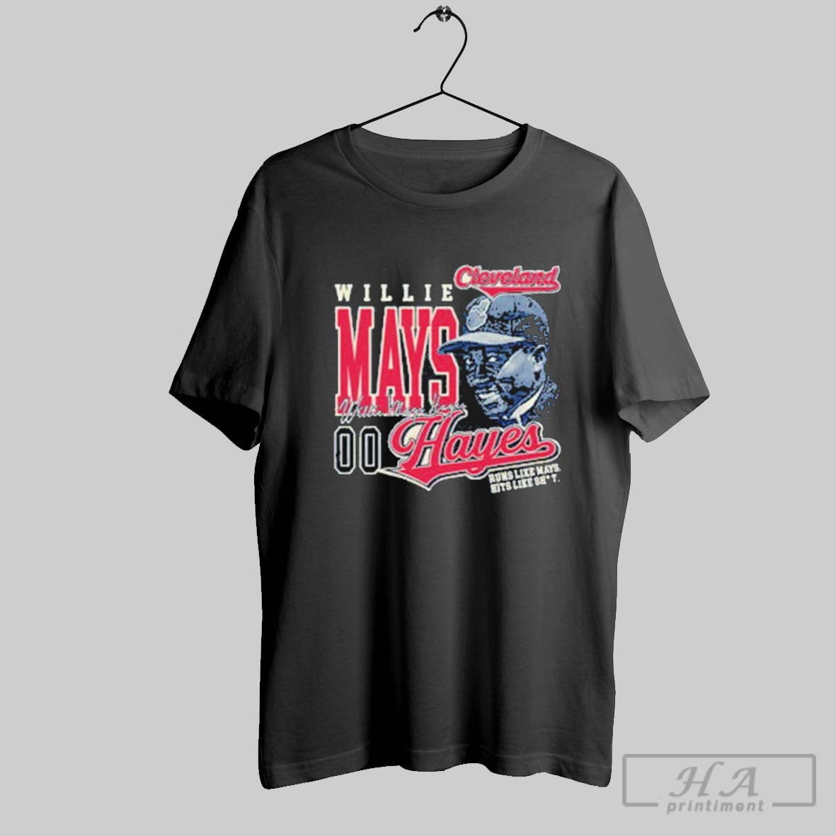 Official Cleveland Willie Mays Hayes Worn
