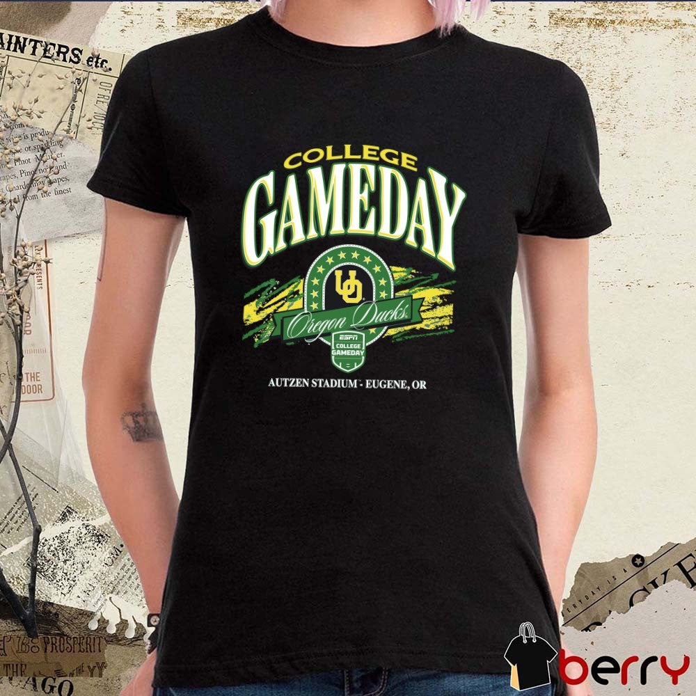 College GameDay Oregon Ducks Football NCAA Autzen Stadium Eugene OR 2025 t-shirt