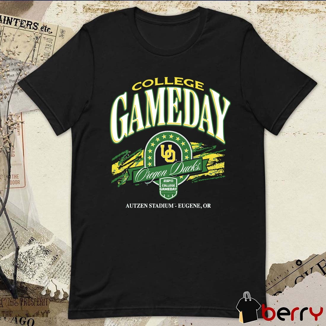 College GameDay Oregon Ducks Football NCAA Autzen Stadium Eugene OR 2025 t-shirt