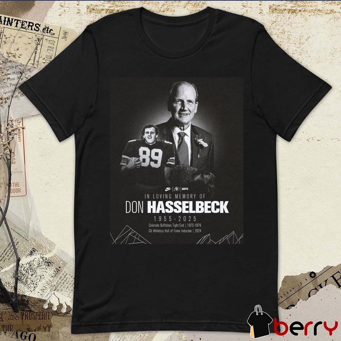 Colorado Buffaloes Football In Loving Memory Of Don Hasselbeck 1955 – 2025 Poster t-shirt