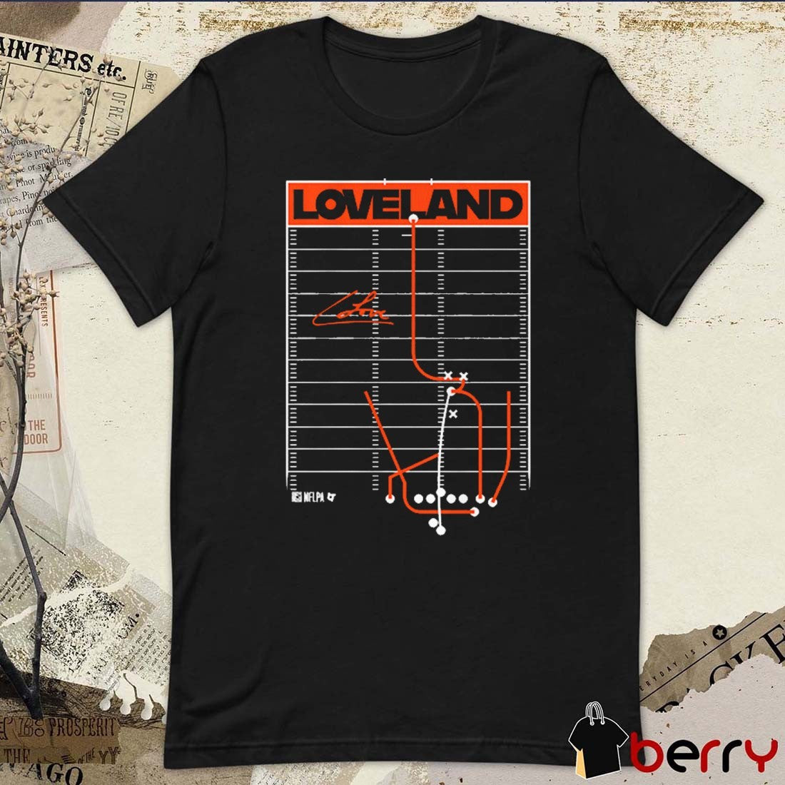 Colston Loveland Take It To Loveland Chicago Bears NFL Signature t-shirt