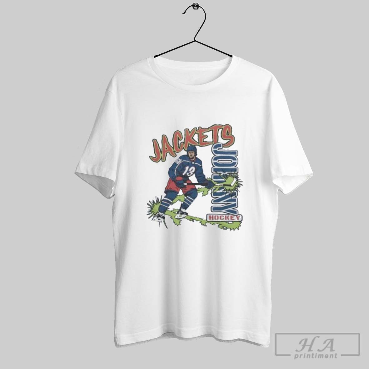 Official Columbus Blue Jackets Johnny Hockey 13 2025