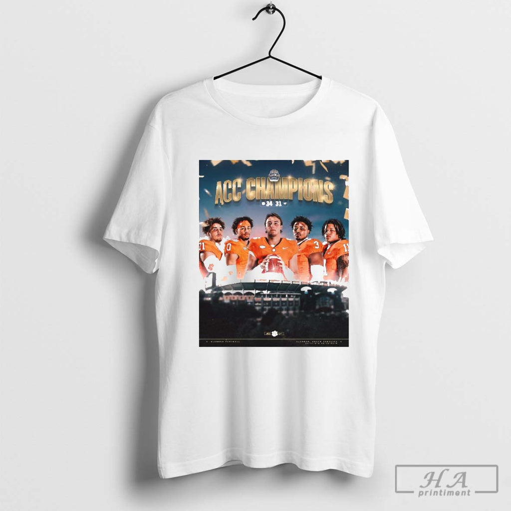 Official Congrats Clemson Tigers Are The 2024 Acc Football Conference Champions Poster