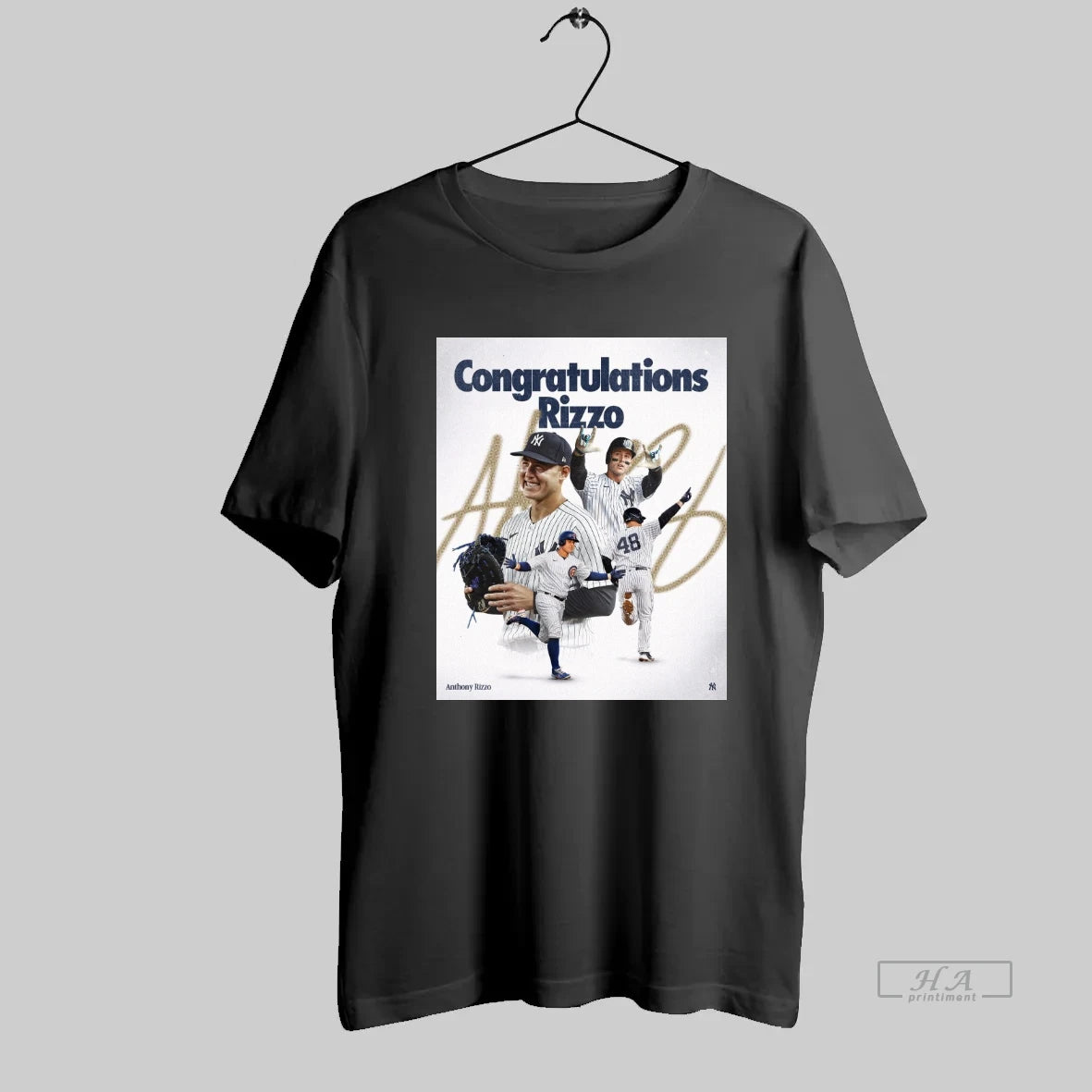 Official Congratulations Rizzo Retirement New York Yankees Anthony Rizzo Signature