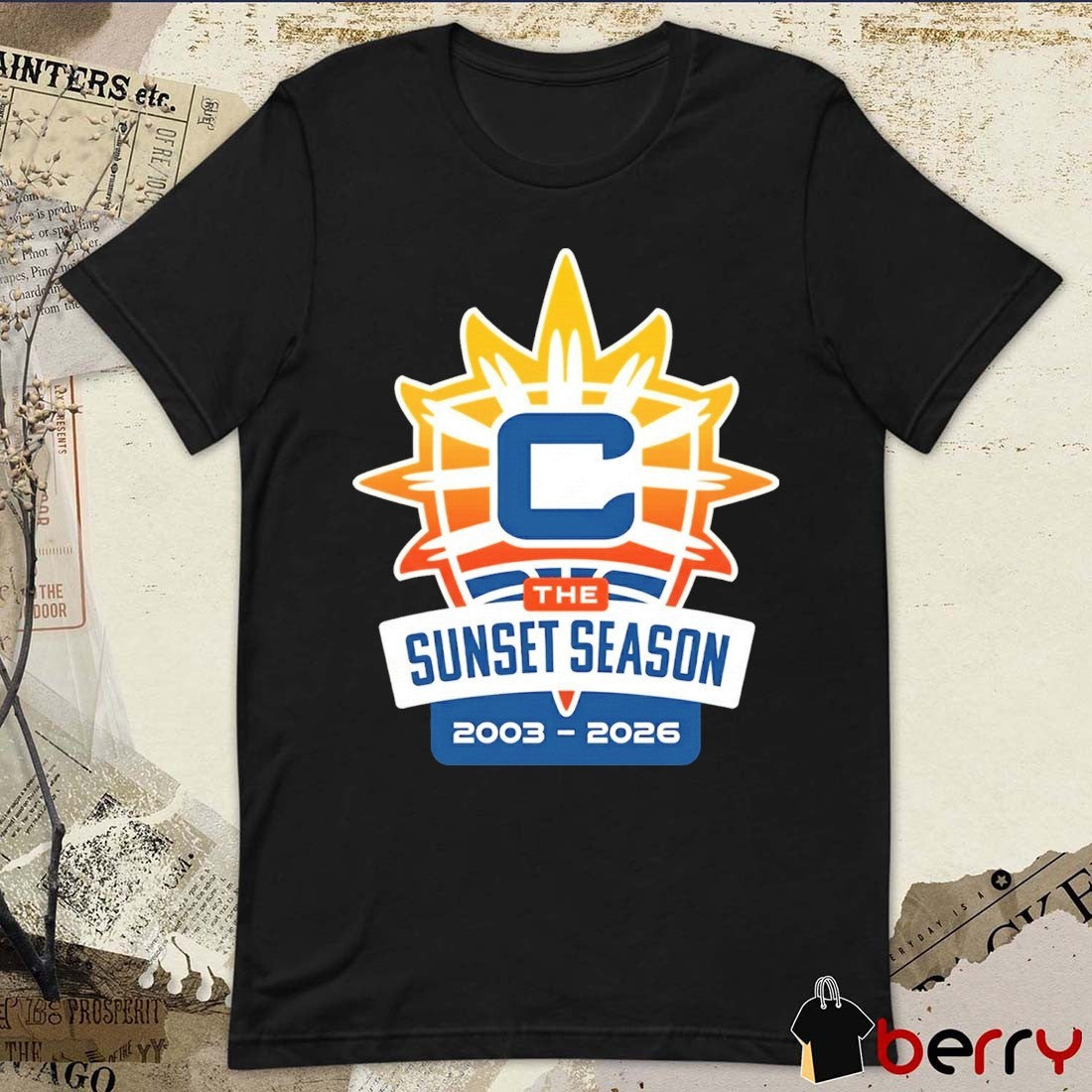 Connecticut Sun The Sunset Season 2003-2026 Logo t-shirt