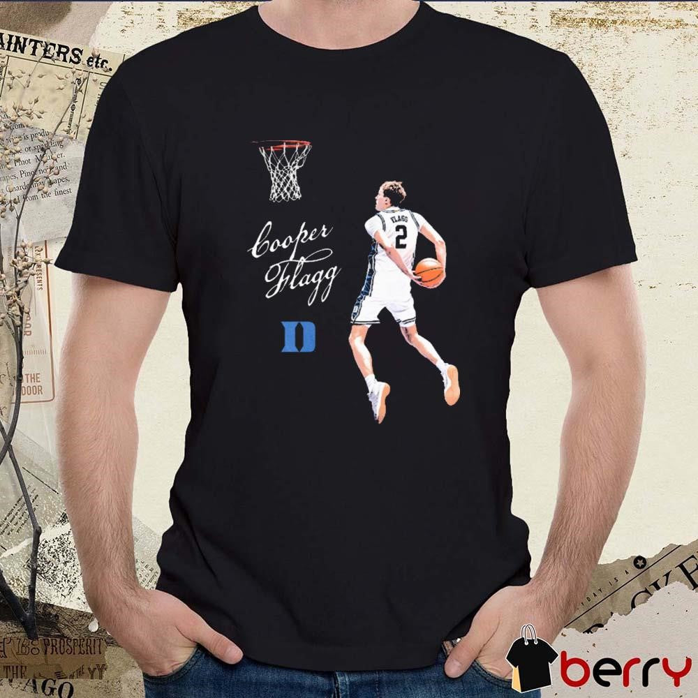 Cooper Flagg Duke Blue Devils Dunk Cartoon Graphic t-shirt