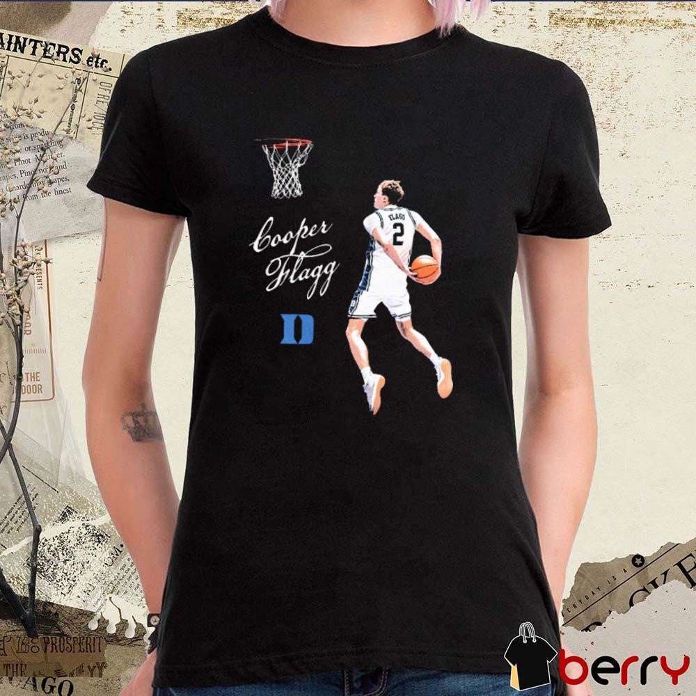 Cooper Flagg Duke Blue Devils Dunk Cartoon Graphic t-shirt