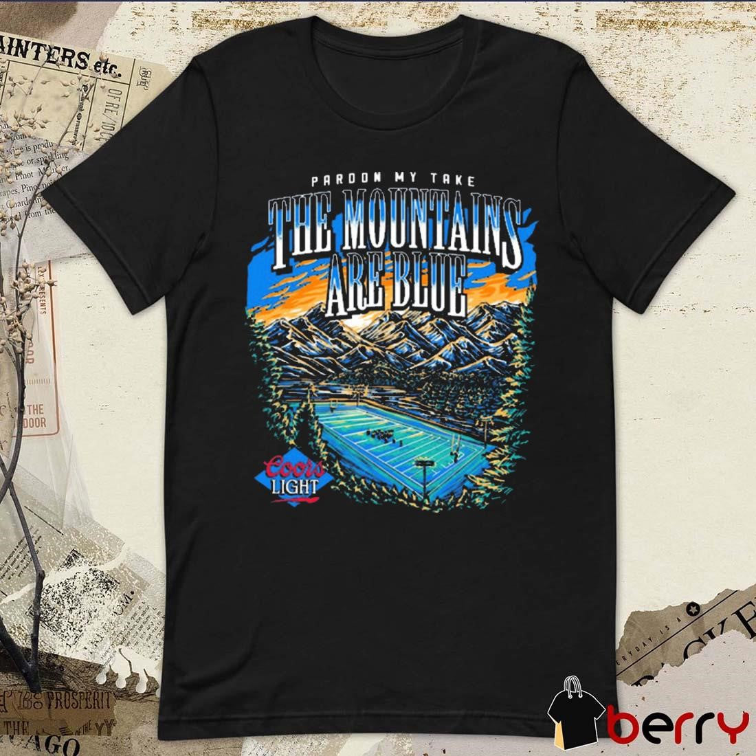 Coors x PMT The Mountains Are Blue Football t-shirt