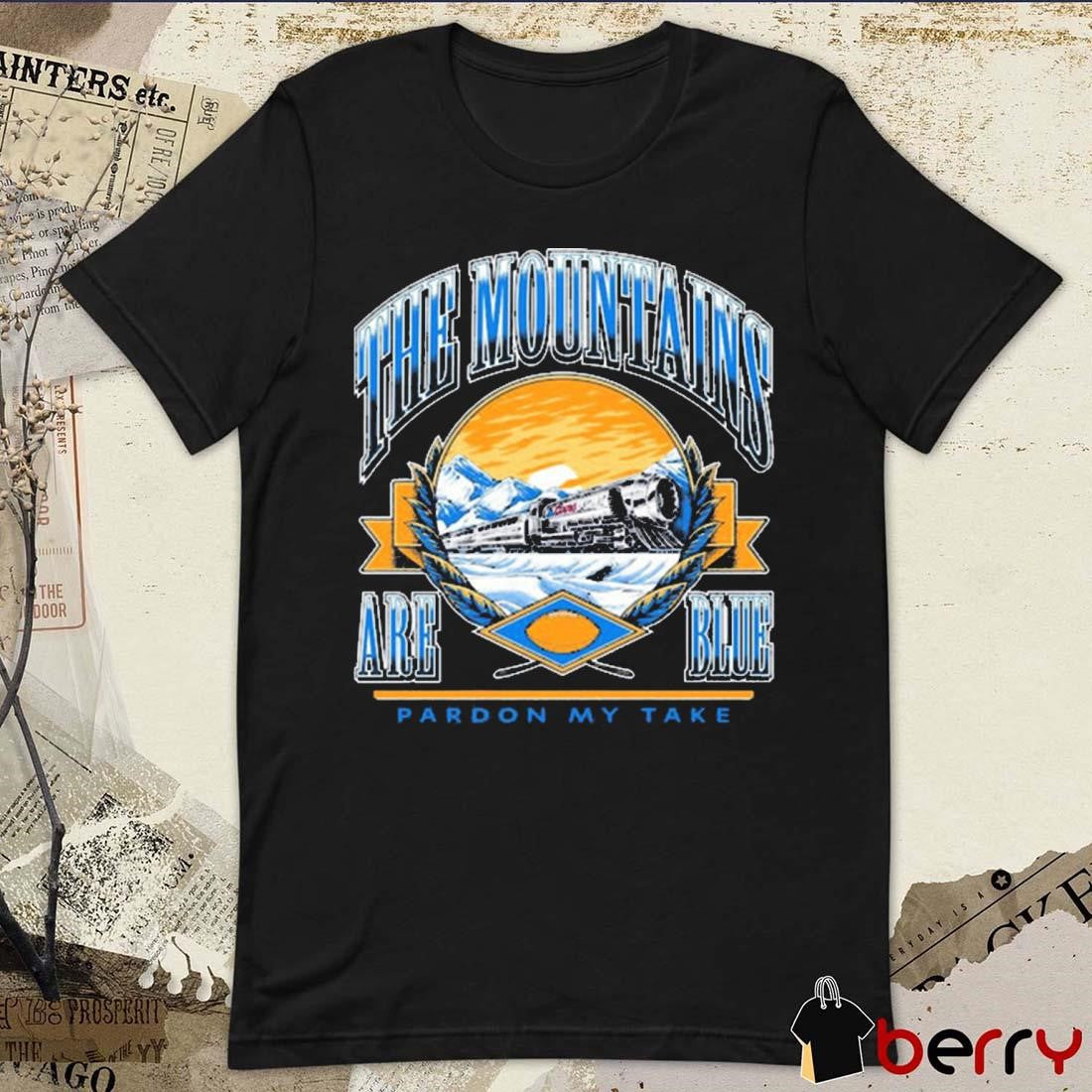 Coors x PMT The Mountains Are Blue Train Pardon My Take t-shirt