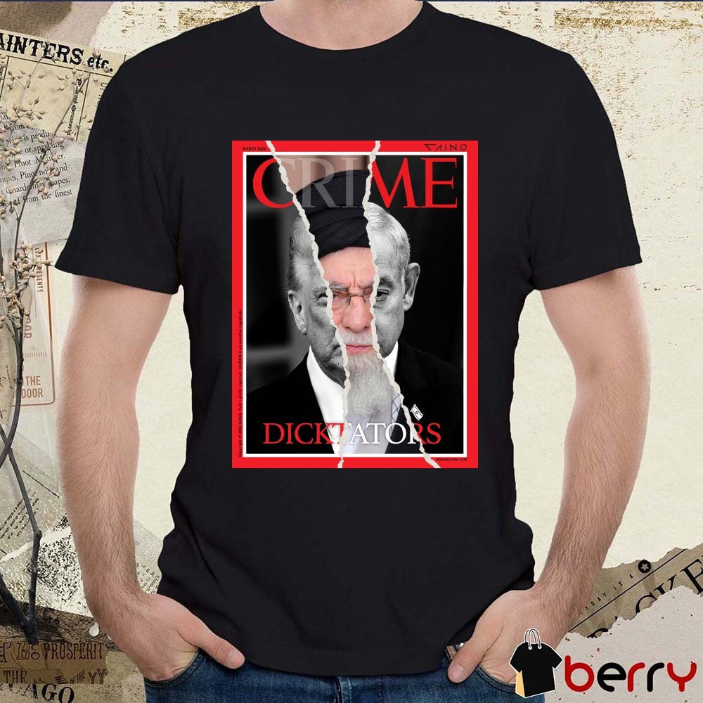 Crime Magazine Dictators March 2024 Khamenei and Trump Poster t-shirt