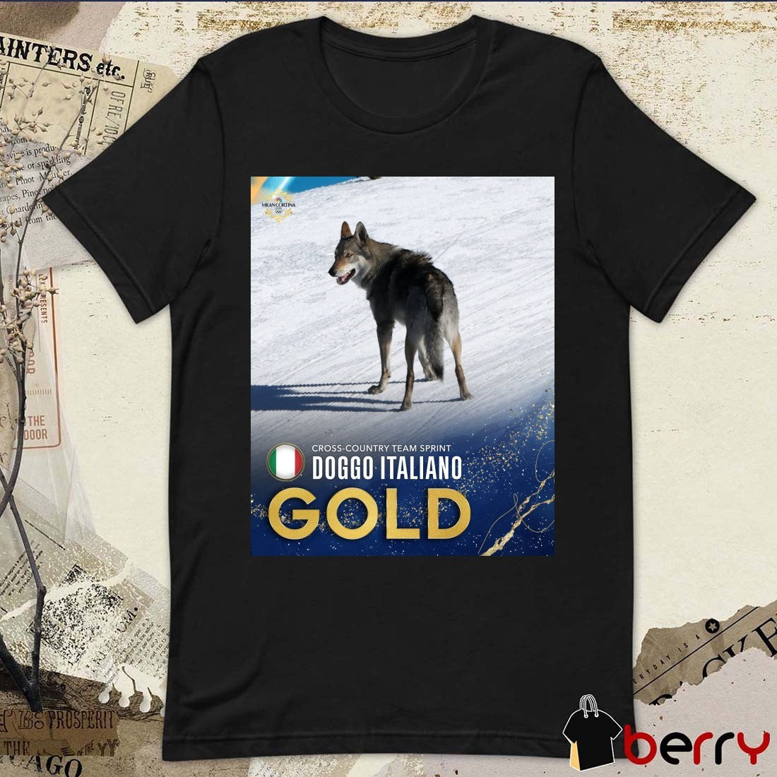 Cross-country Team Sprint Doggo Italiano Gold Medal 2026 Winter Olympics t-shirt