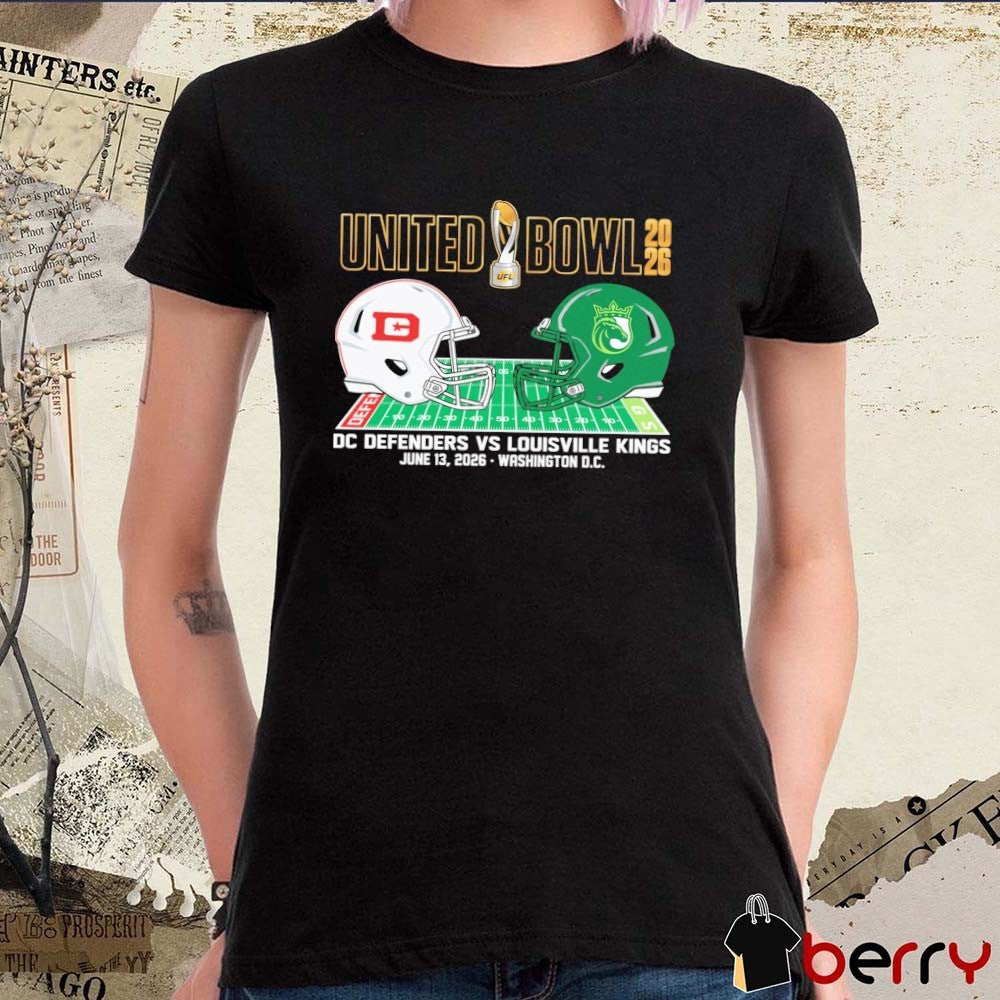 DC Defenders vs Louisville Kings United Bowl 2026 Zephyr Matchup June 13 Washington DC t-shirt