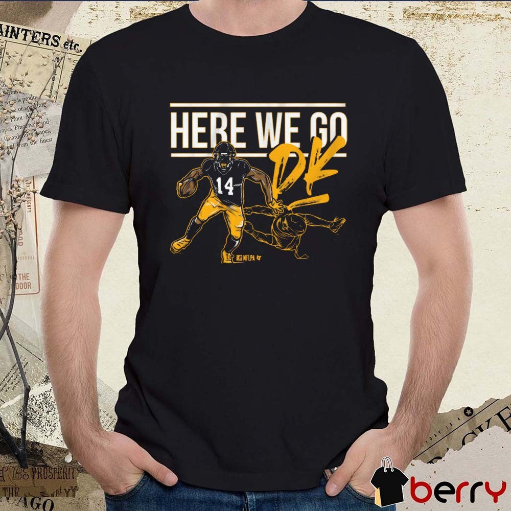DK Metcalf Here We Go DK Pittsburgh Steelers NFL Football Painting 2025 t-shirt