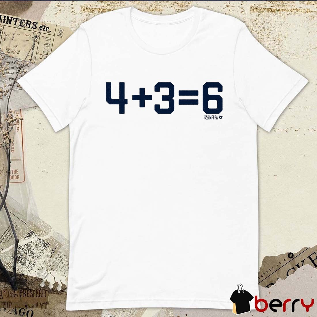 Dak Prescott and George Pickens 4 + 3 = 6 Dallas Cowboys t-shirt