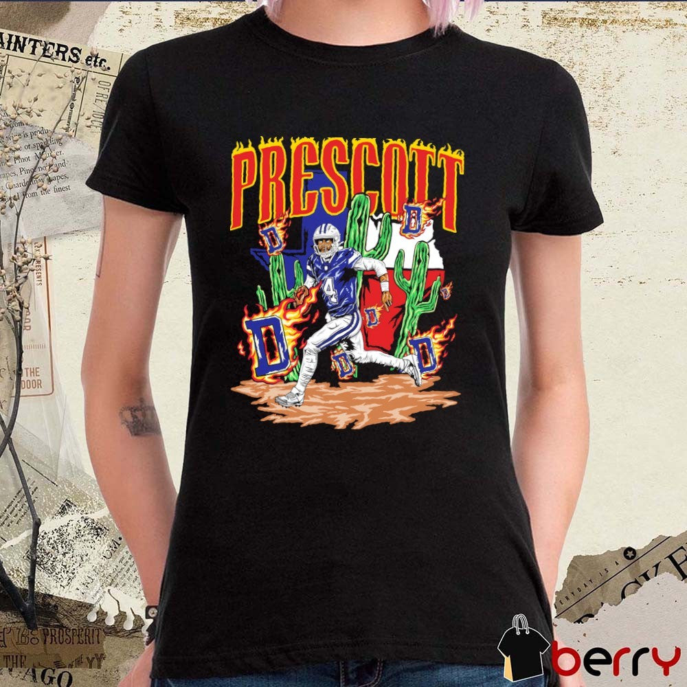 Dallas Cowboys Dak Prescott 500 Lv Planet Euphoria Artwork t-shirt
